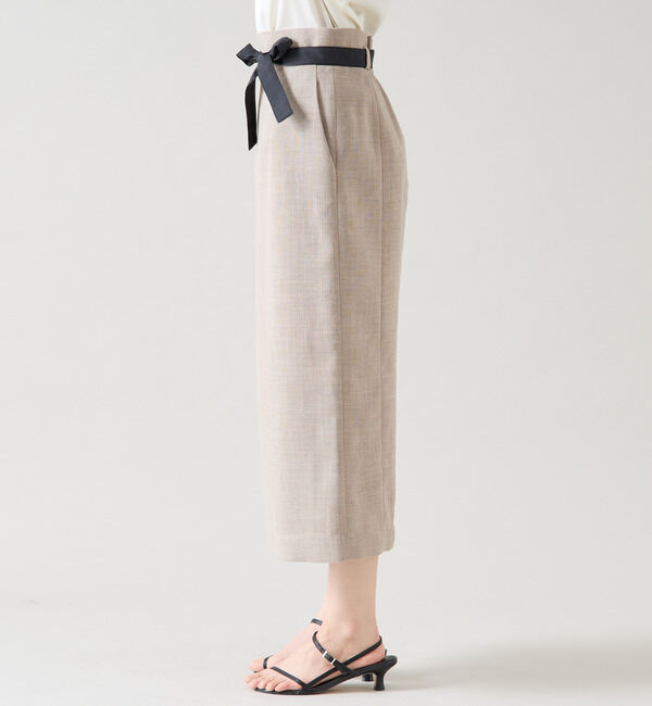 TIARA「ミニリボン付ロングタイトスカート（セットアップ可）」|スカート|