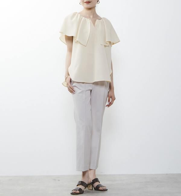 Liesse「ケープカラーブラウス」|シャツ・ブラウス|