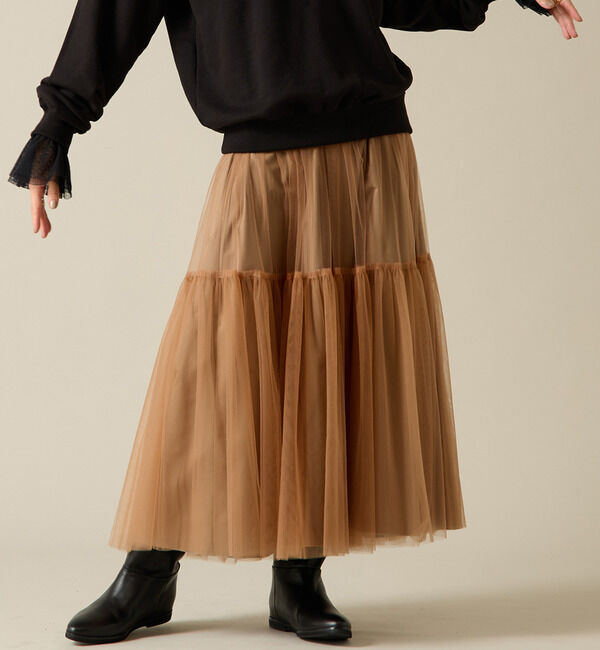 Liesse「2WAYチュールティアードスカート」|スカート|