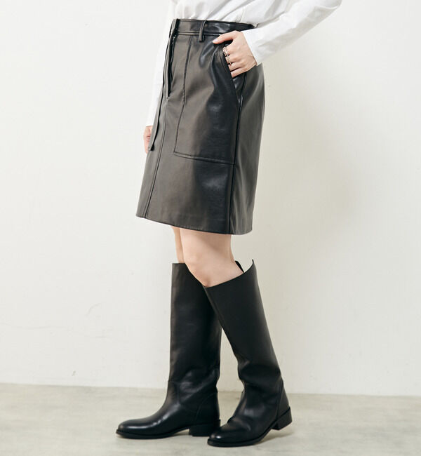 Soffitto「エコレザーミニスカート」|スカート|