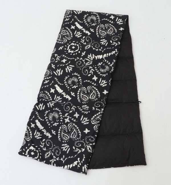 Soffitto「【manipuri/マニプリ】リバーシブルダウンストール サンペイズリー」|ストール|ブラック系その他