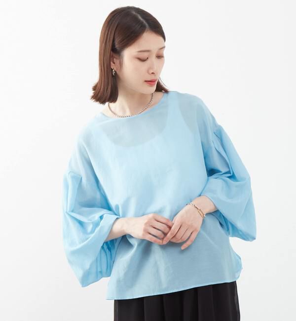 SOFFITTO「《定番》2WAYコットンシルクブラウス」|シャツ・ブラウス|