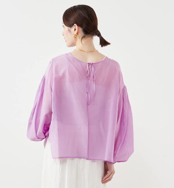 SOFFITTO「《定番》2WAYコットンシルクブラウス」|シャツ・ブラウス|