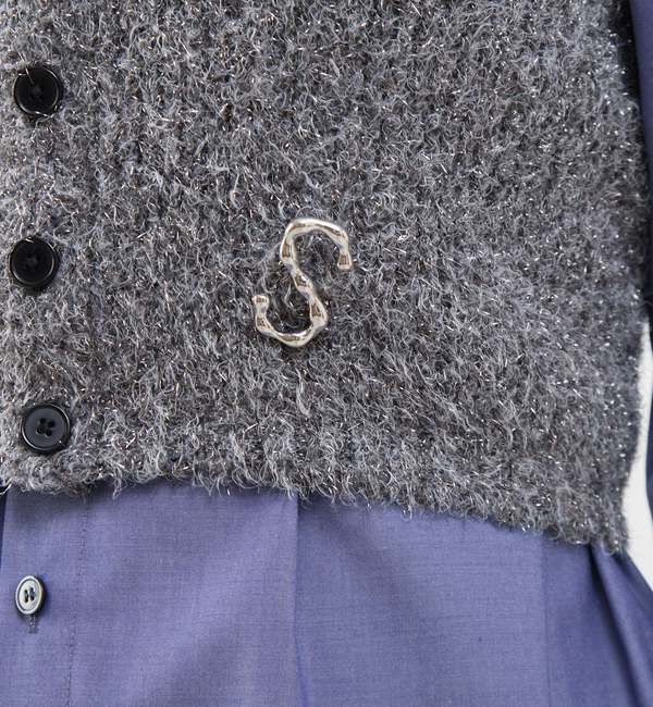 Soffitto「メタルフレームブローチ」|ブローチ・コサージュ|シルバー