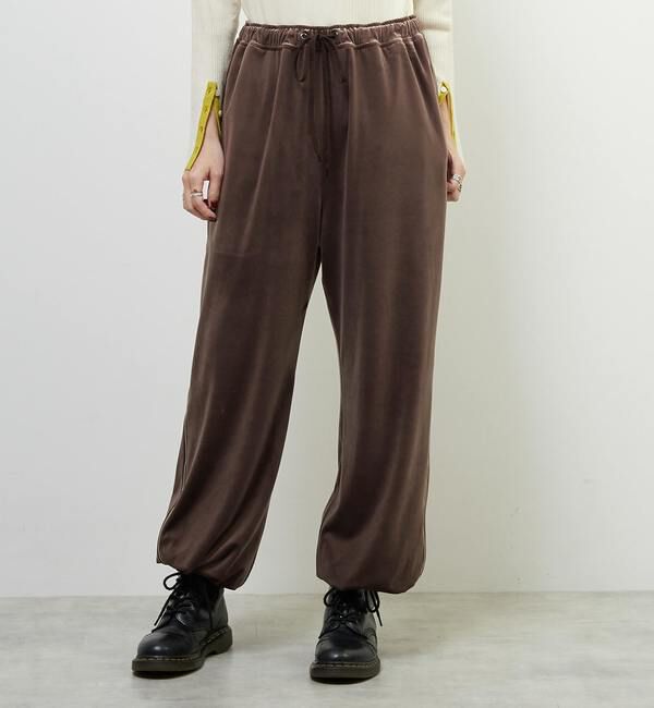 Soffitto「Soffitto&times;kiki vivi lilyコラボベロアパンツ」|その他|ブラウン
