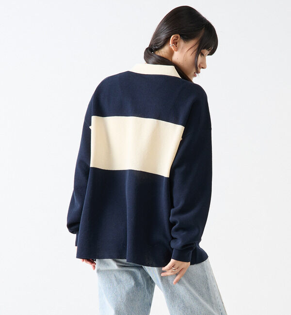 Soffitto「鹿の子編みシアーポロニット」|ニット・セーター|