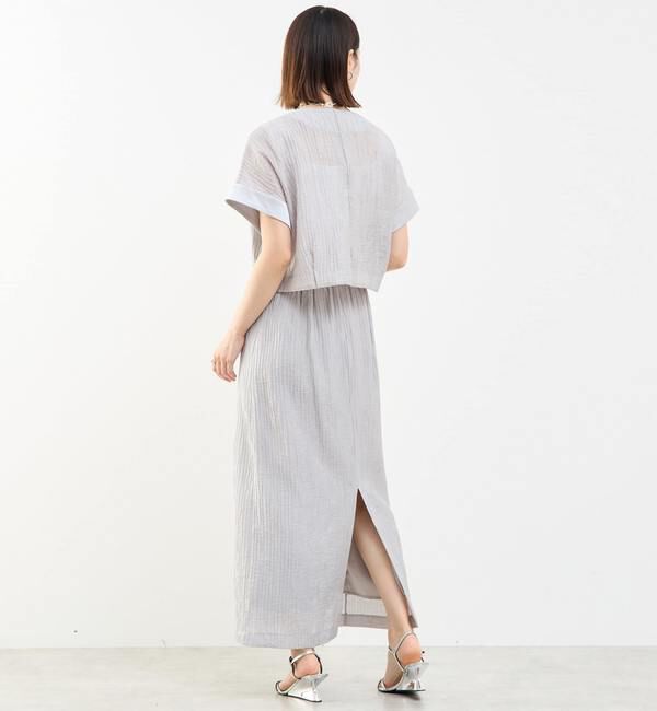 SOFFITTO「前ジップ縦プリーツショート丈ブルゾン」|ブルゾン・スタジャン|