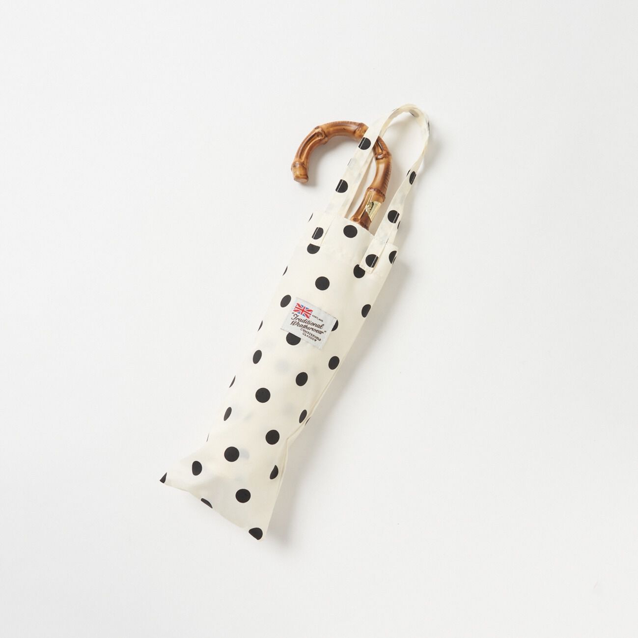 Traditional Weatherwear「Traditional Weatherwear FOLDING BAMBOO DOT」|傘|アイボリー