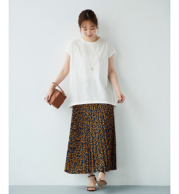 le.coeur blanc「オーガニックコットンフレンチスリーブTシャツ」|Tシャツ・カットソー|