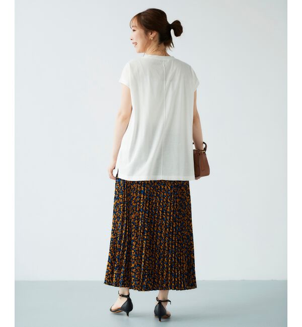 le.coeur blanc「オーガニックコットンフレンチスリーブTシャツ」|Tシャツ・カットソー|