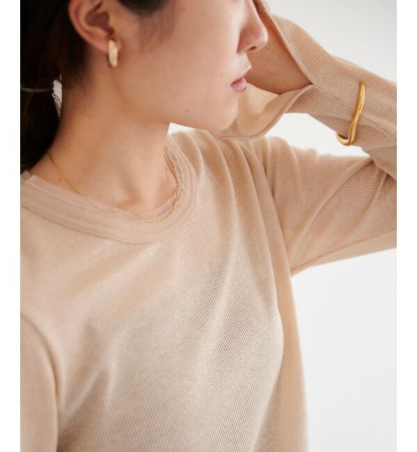 le.coeur blanc「ラメリブカットソー」|Tシャツ・カットソー|