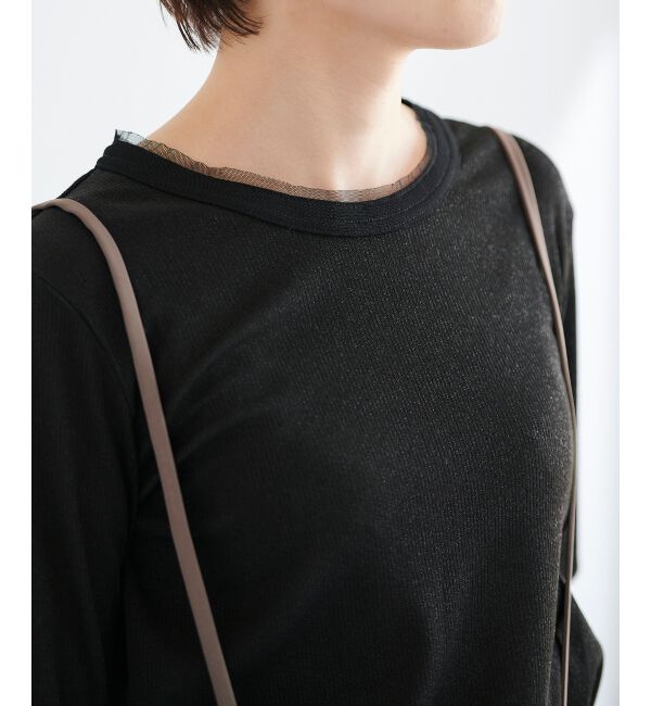 le.coeur blanc「ラメリブカットソー」|Tシャツ・カットソー|