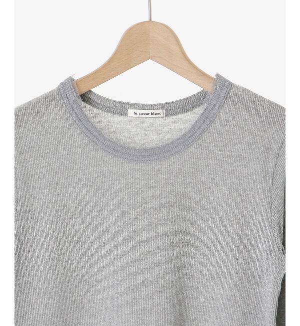 le.coeur blanc「ラメリブカットソー」|Tシャツ・カットソー|