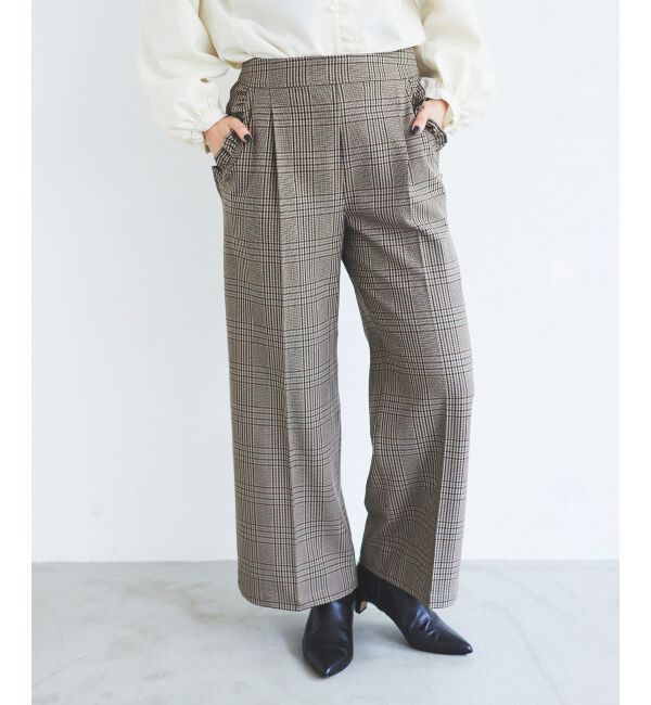 le.coeur blanc「Perle Peche チェックパンツ」|その他|