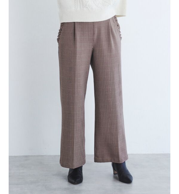 le.coeur blanc「Perle Peche チェックパンツ」|その他|