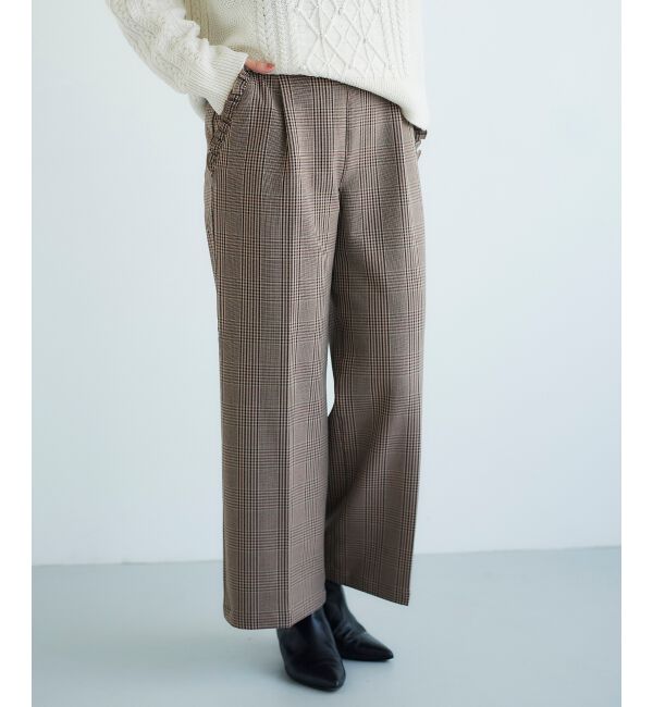 le.coeur blanc「Perle Peche チェックパンツ」|その他|