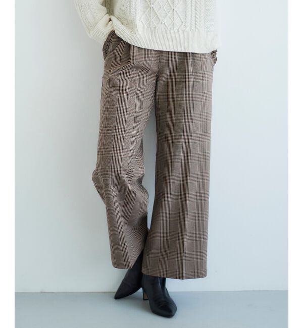 le.coeur blanc「Perle Peche チェックパンツ」|その他|