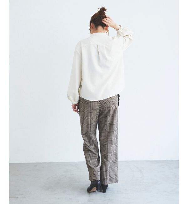 le.coeur blanc「Perle Peche チェックパンツ」|その他|