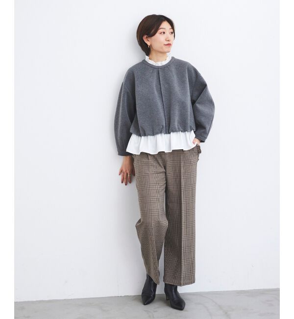 le.coeur blanc「Perle Peche チェックパンツ」|その他|