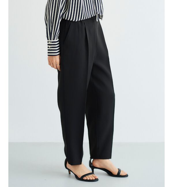 le.coeur blanc「パール付きプルオーバー&times;テーパードパンツセット」|スラックス|