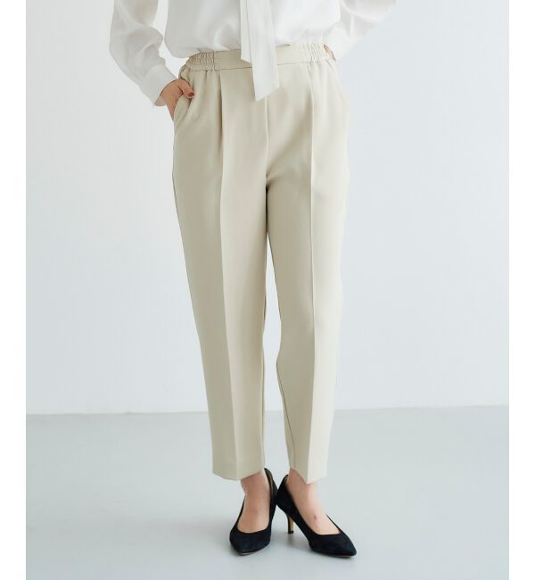 le.coeur blanc「パール付きプルオーバー&times;テーパードパンツセット」|スラックス|