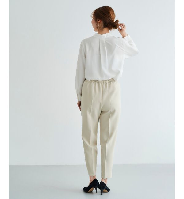 le.coeur blanc「パール付きプルオーバー&times;テーパードパンツセット」|スラックス|