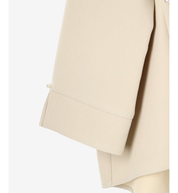 le.coeur blanc「パール付きプルオーバー&times;テーパードパンツセット」|スラックス|