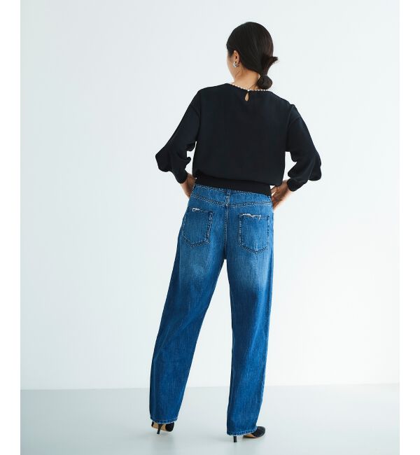 le.coeur blanc「パールネックボリュームスリーブニット」|ニット・セーター|