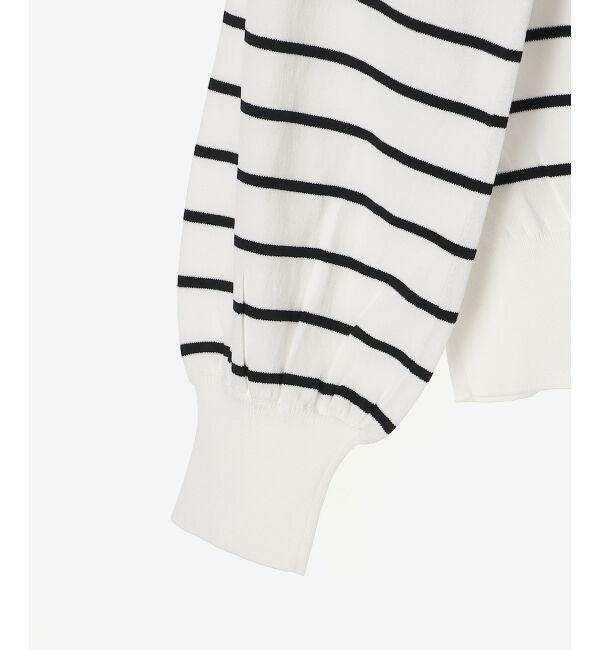 le.coeur blanc「パールネックボリュームスリーブニット」|ニット・セーター|