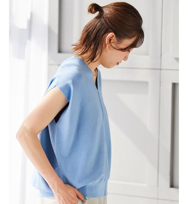 le.coeur blanc「《手洗い可能》ガーターアミコクーンシルエットニット」|ニット・セーター|