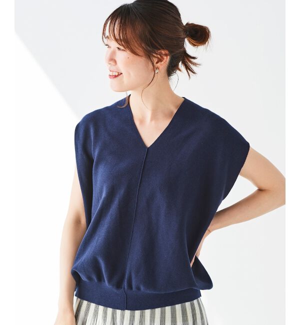 le.coeur blanc「《手洗い可能》ガーターアミコクーンシルエットニット」|ニット・セーター|