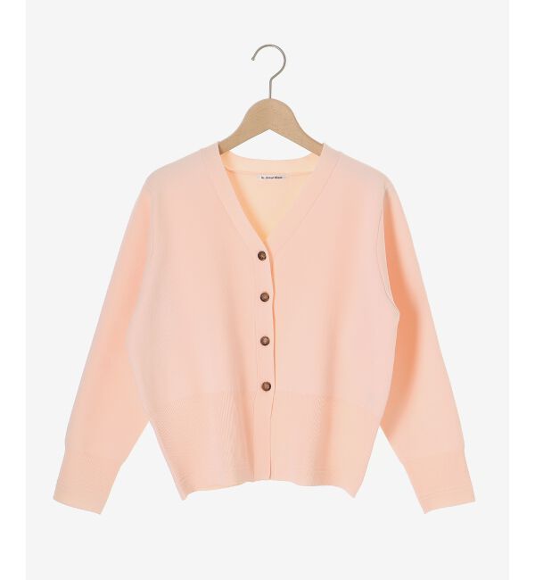 le.coeur blanc「《手洗い可能》スムースニットVネックカーディガン」|カーディガン|