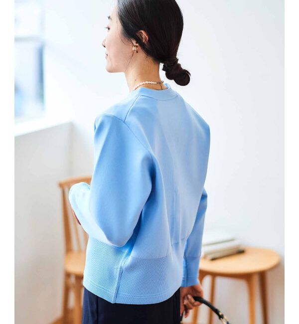 le.coeur blanc「《手洗い可能》スムースニットVネックカーディガン」|カーディガン|