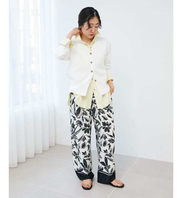 le.coeur blanc「《手洗い可能》スムースニットVネックカーディガン」|カーディガン|