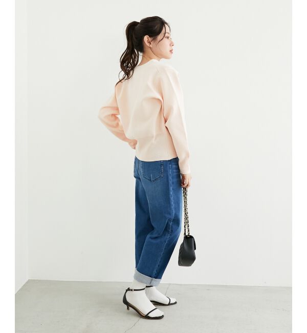 le.coeur blanc「《手洗い可能》スムースニットVネックカーディガン」|カーディガン|