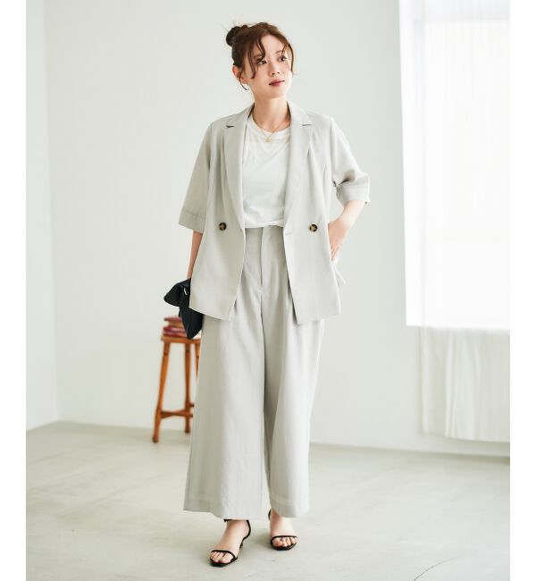  「《シャツ感覚でラフに羽織れる》タンブラーブッチャーハーフスリーブジャケット」|その他|