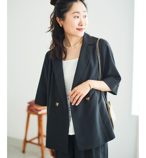  「《シャツ感覚でラフに羽織れる》タンブラーブッチャーハーフスリーブジャケット」|その他|