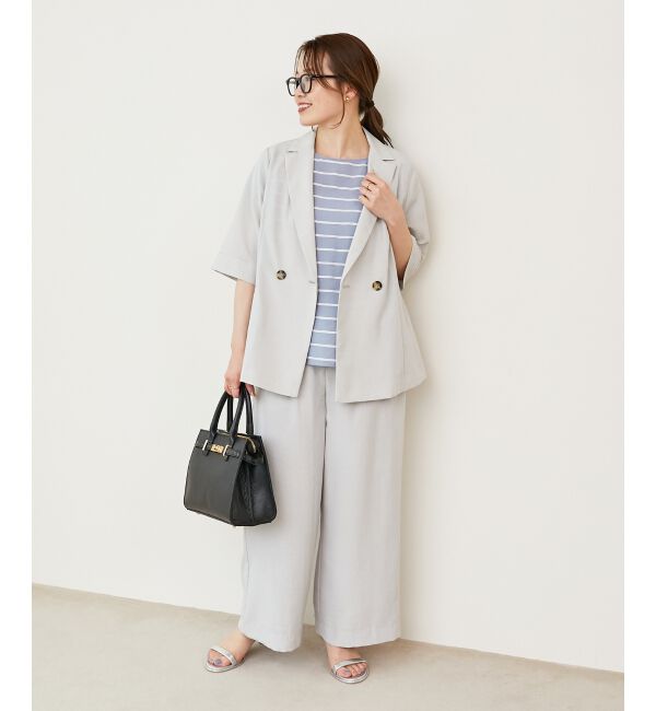  「《シャツ感覚でラフに羽織れる》タンブラーブッチャーハーフスリーブジャケット」|その他|