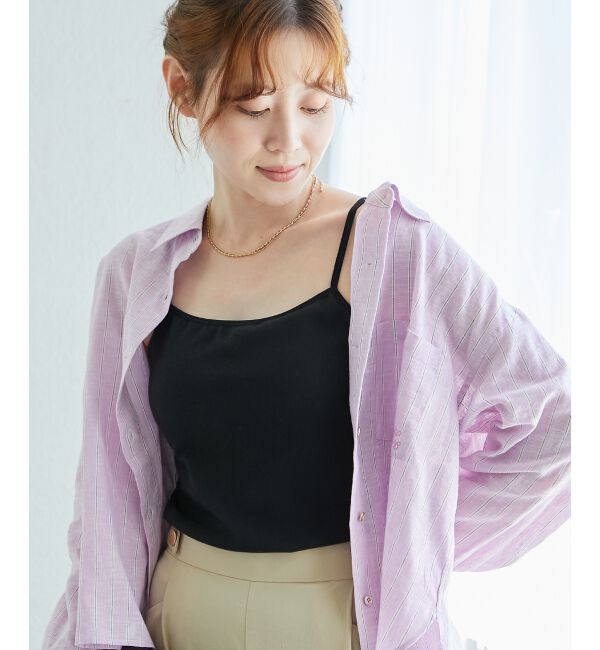  「CICA加工カップツキキャミ」|キャミソール|