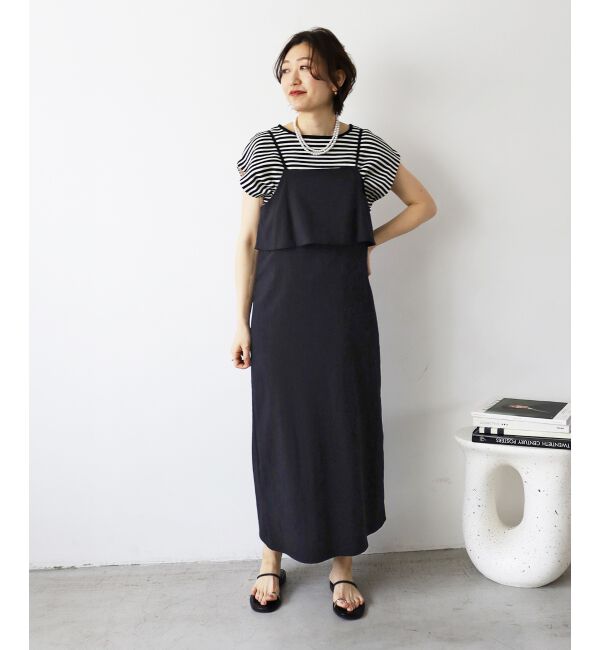  「《手洗い可能》柄編みボーダーフレンチニット」|ニット・セーター|