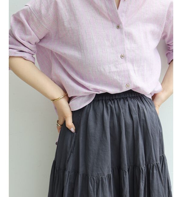  「《WEB限定アイテム》ローンギャザーティアードスカート」|スカート|