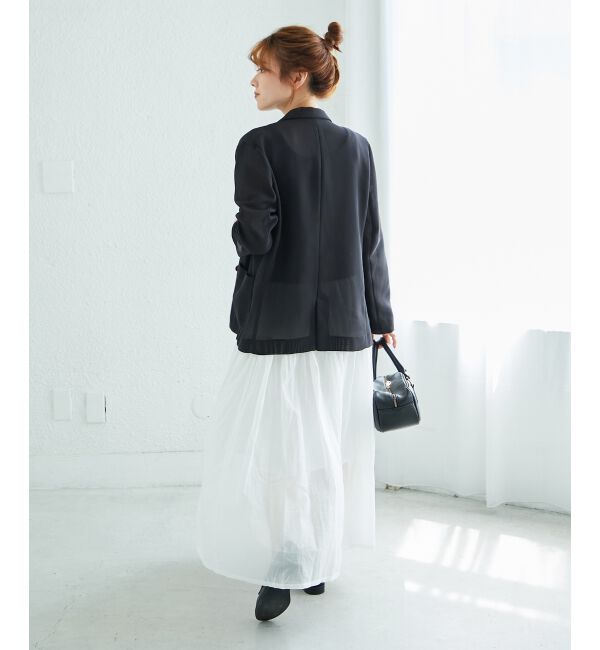  「《WEB限定アイテム》ローンギャザーティアードスカート」|スカート|