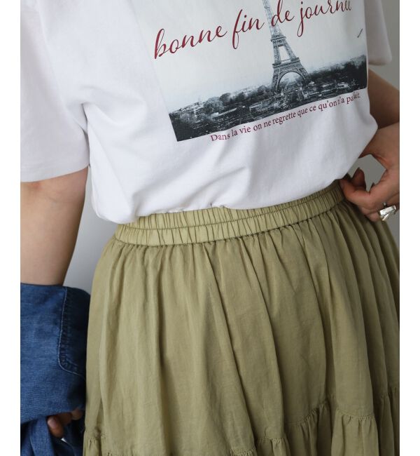  「《WEB限定アイテム》ローンギャザーティアードスカート」|スカート|