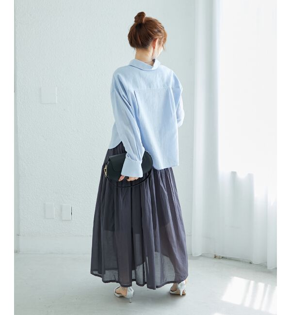  「《WEB限定アイテム》ローンギャザーティアードスカート」|スカート|