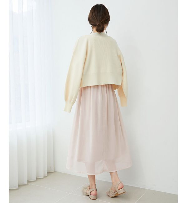 MAJESTICLEGON「レースノースリドッキングワンピ」|ワンピース|