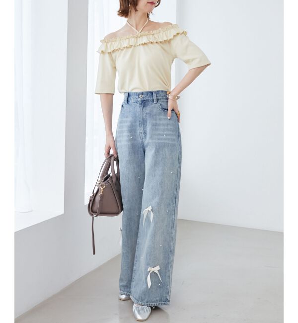  「マルチwayチョーカーフリルトップス」|Tシャツ・カットソー|