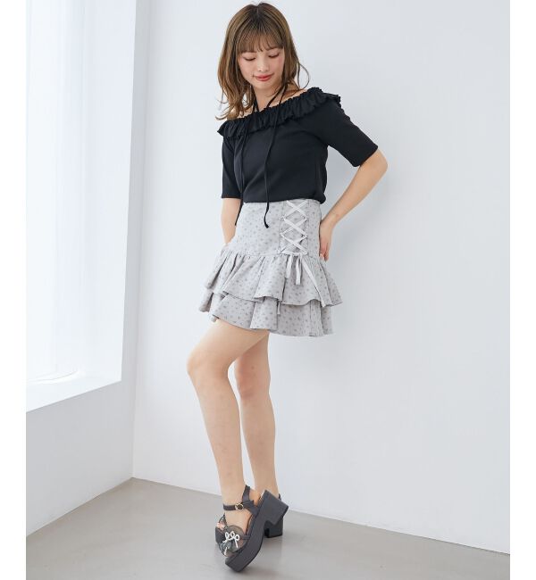 「マルチwayチョーカーフリルトップス」|Tシャツ・カットソー|