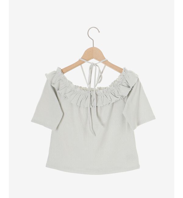  「マルチwayチョーカーフリルトップス」|Tシャツ・カットソー|