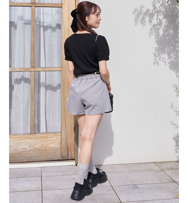  「ハーフスリーブケーブルカーディガン」|カーディガン|