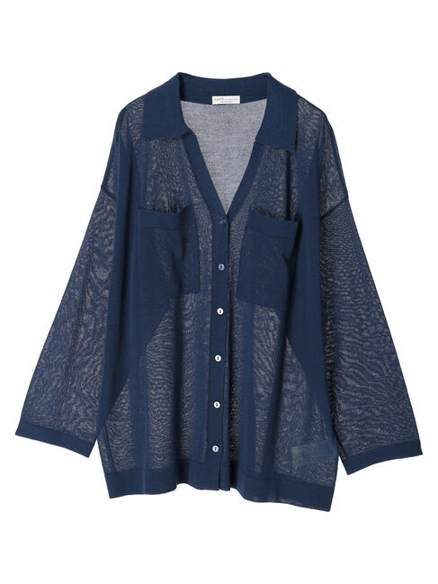 earth music&ecology「ポケットディテールシアーニットシャツ」|シャツ・ブラウス|